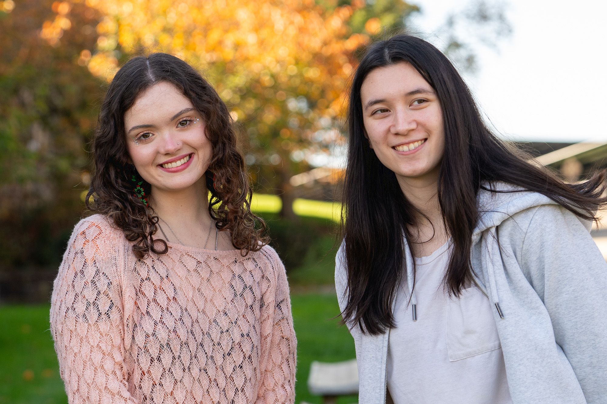 students, smiling, outdoor